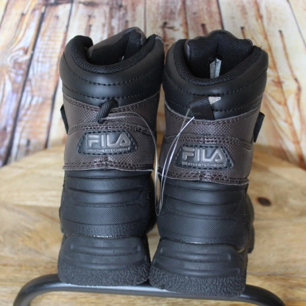 Fila | Boys Weather Tech Extreme Kids Winter Boot Brown Black size 11